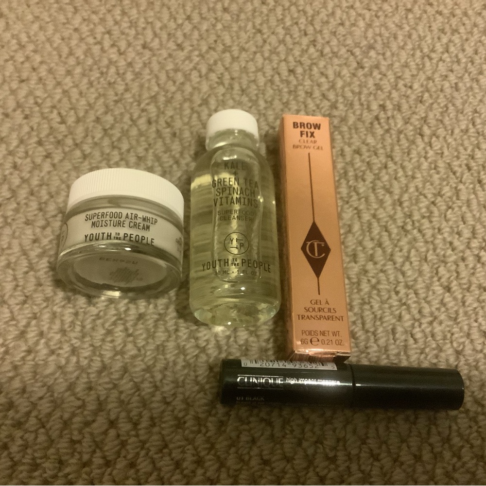 Charlotte Tilbury brow gel & Youth to People bundle